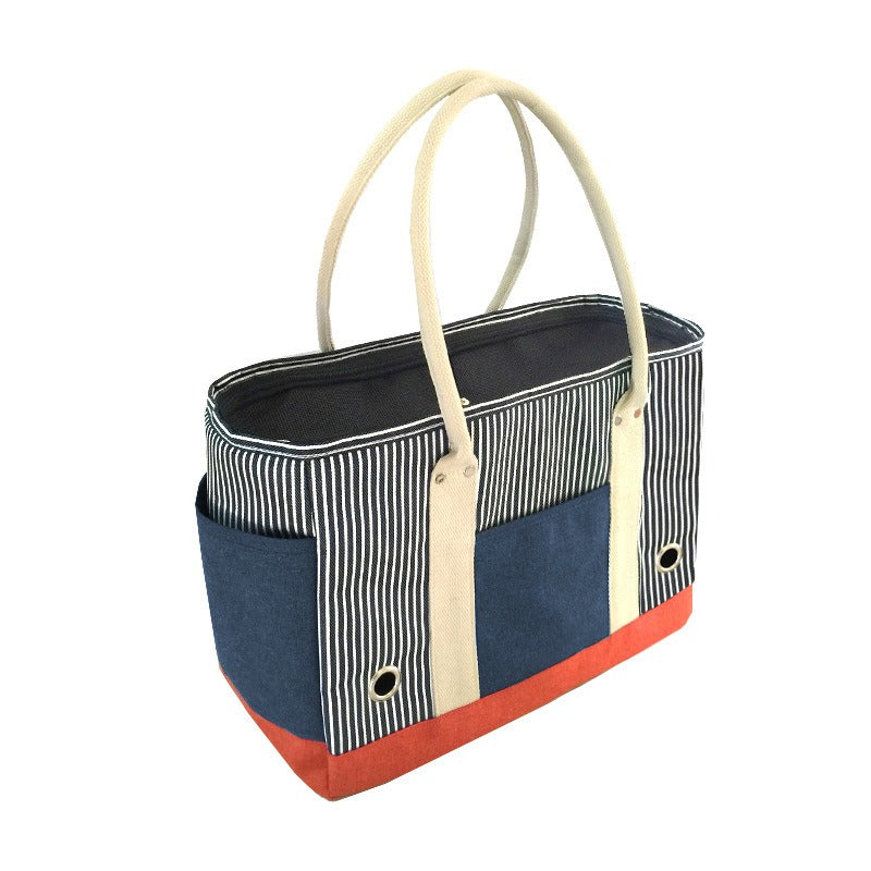 Pet Carrier Bag: Fashionable Tote for Small Pet Travel