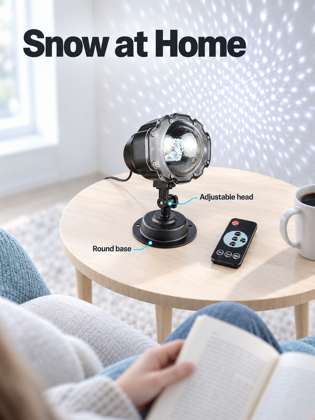 Outdoor Snow Projector Light for Christmas Garden Decor