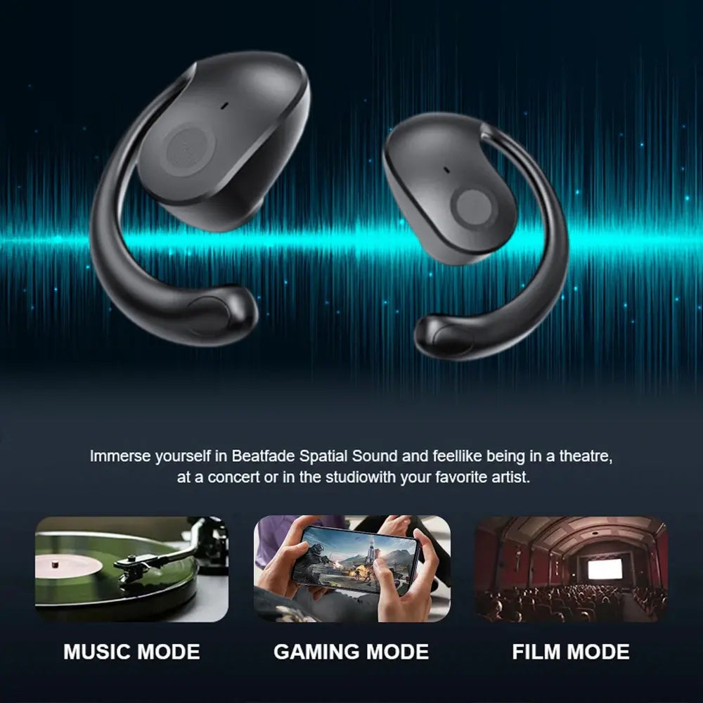 Open-Ear Wireless Sport Earbuds with Noise Reduction