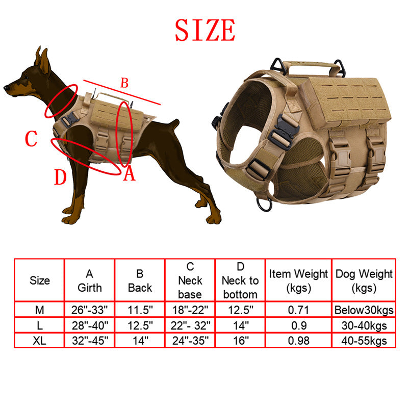 Tactical Dog Harness Vest for Better Outdoor Control