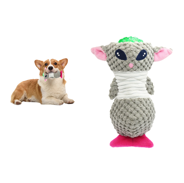 Interactive Plush Dog Toy for Chewing and Training