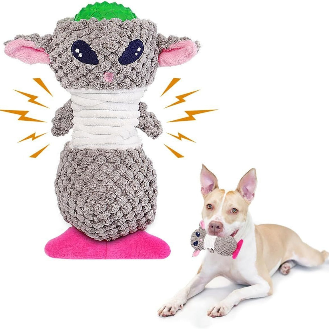 Interactive Plush Dog Toy for Chewing and Training