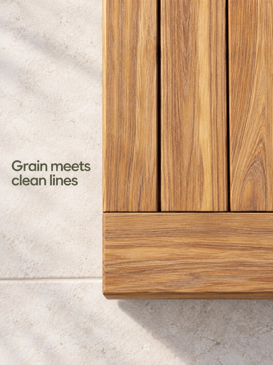 Outdoor Wood Bench Set for Patio, Sandblasted Brown