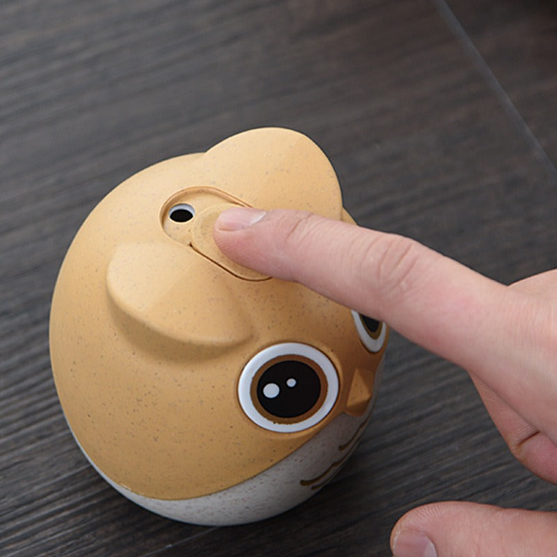 Owl Toothpick Dispenser, One Pick Per Press