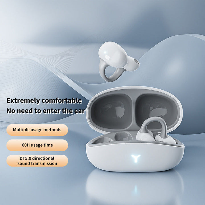 Open-Ear Wireless Earclip Earphones with 60H Battery