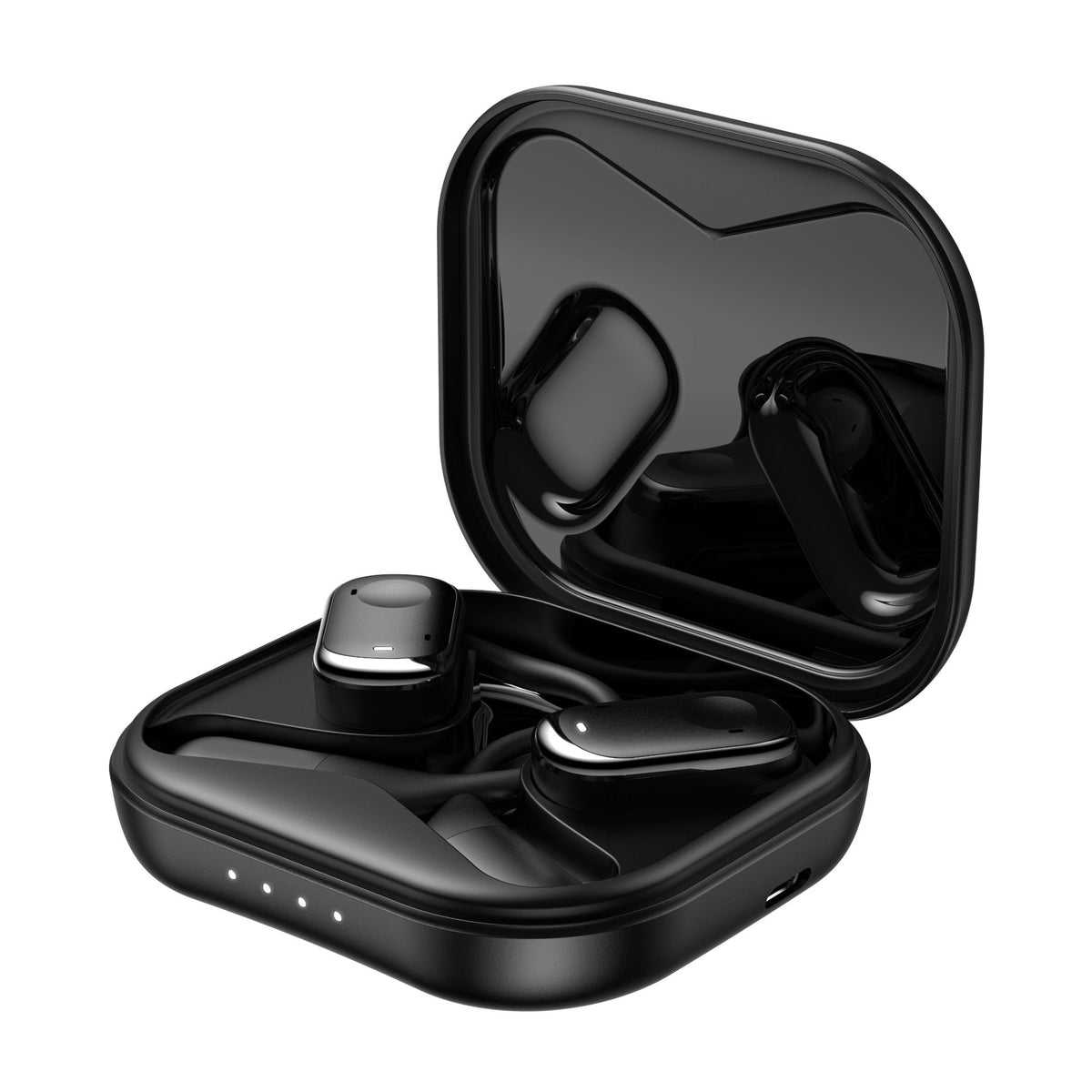 Open-Ear Wireless Earbuds with Noise-Reduction Mic