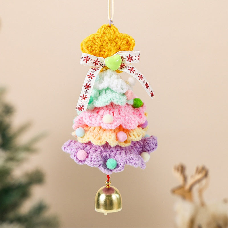 Knitted Christmas Tree Ornament Decor for Cozy Homes