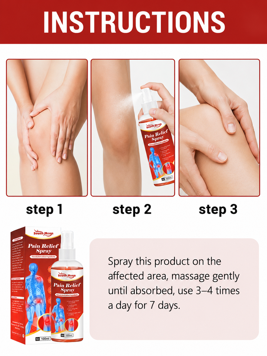 Pain Relief Spray – Fast-Acting Plant Formula for Joint Pain