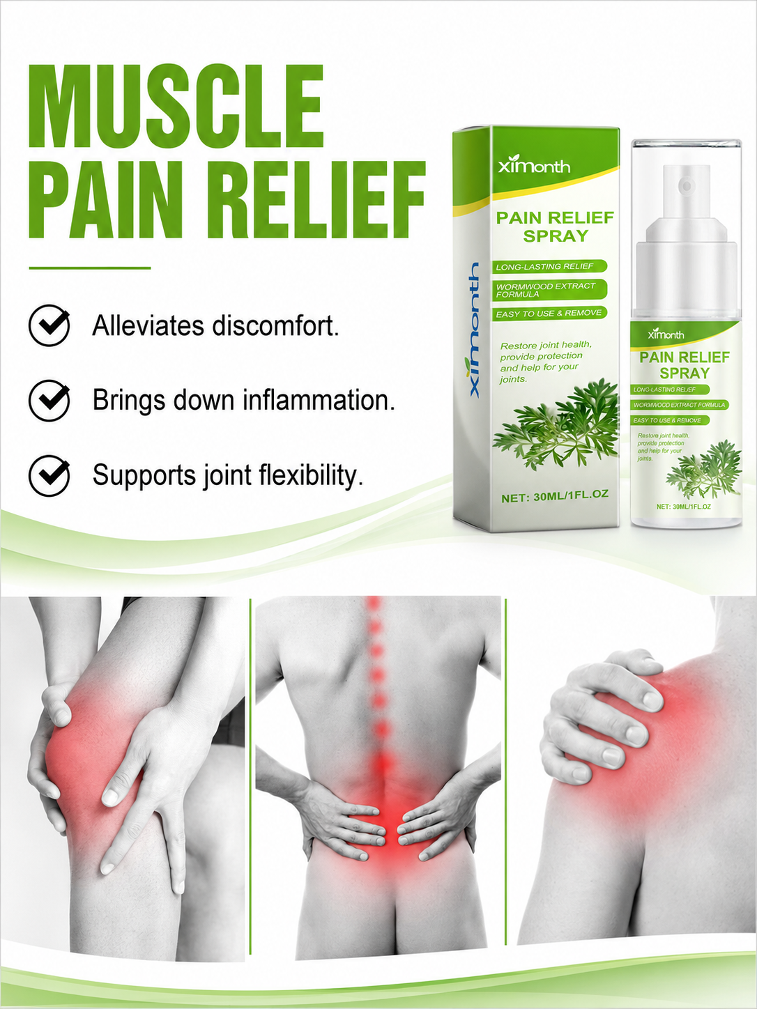 Pain Relief Spray — Long-Lasting Comfort for Joints & Muscles