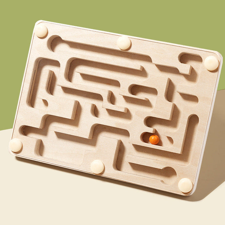 Wooden Balance Maze Board for Screen-Free Focus Play