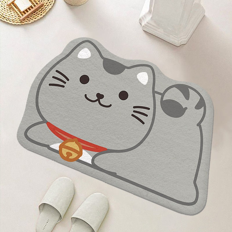 Panda Bathroom Floor Mat for Soft, Non-Slip Comfort