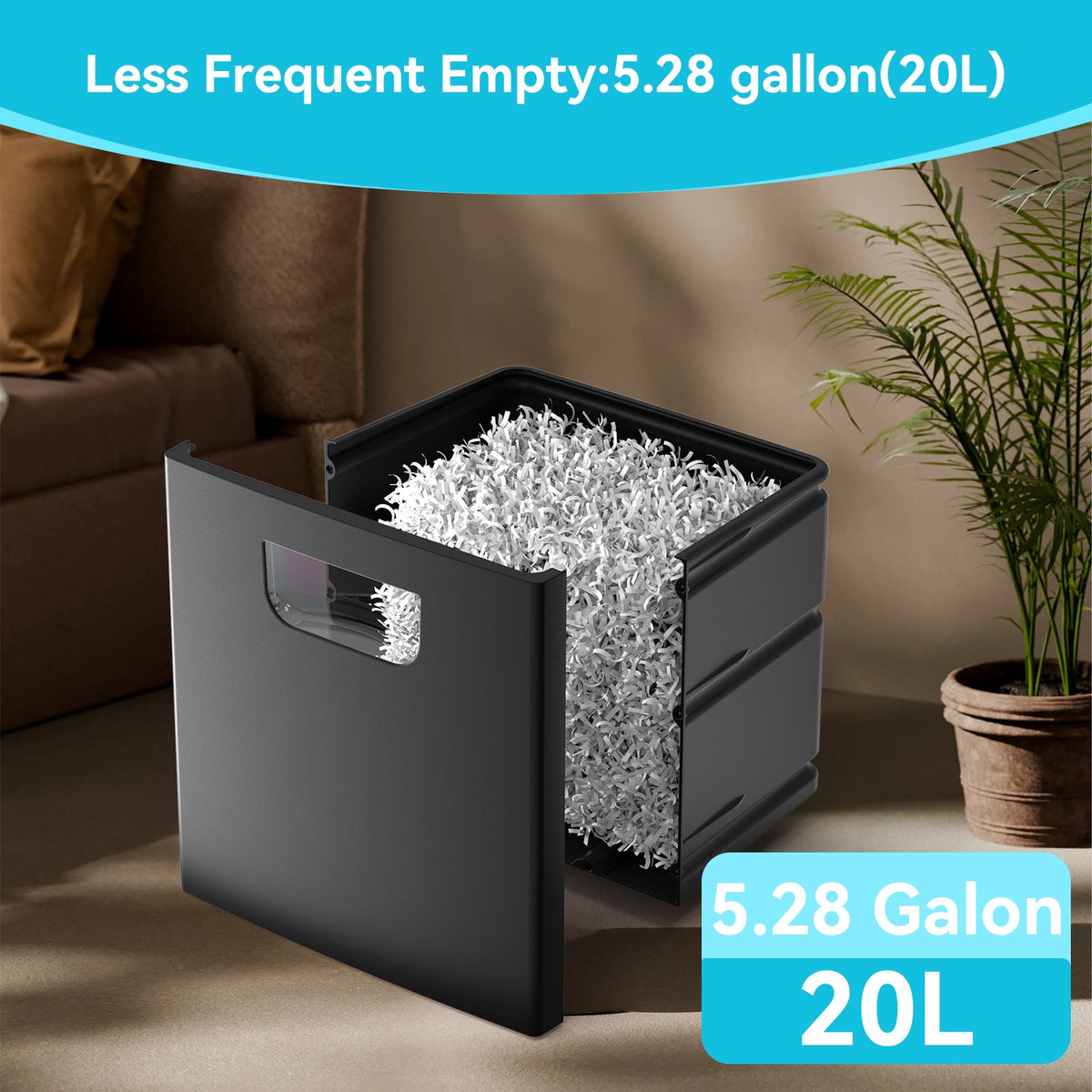Quiet Cross Cut Paper Shredder for Home Office Security