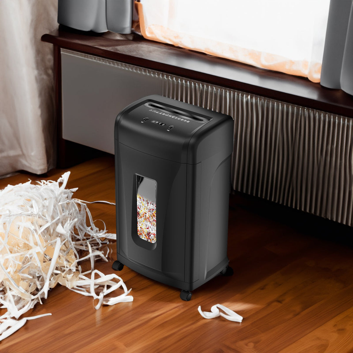 P-4 Cross Cut Paper Shredder for Home Office Security