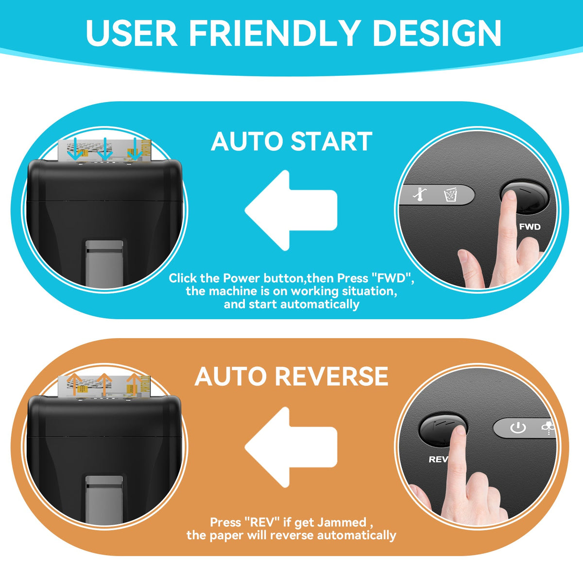 P-4 Cross Cut Paper Shredder for Home Office Security
