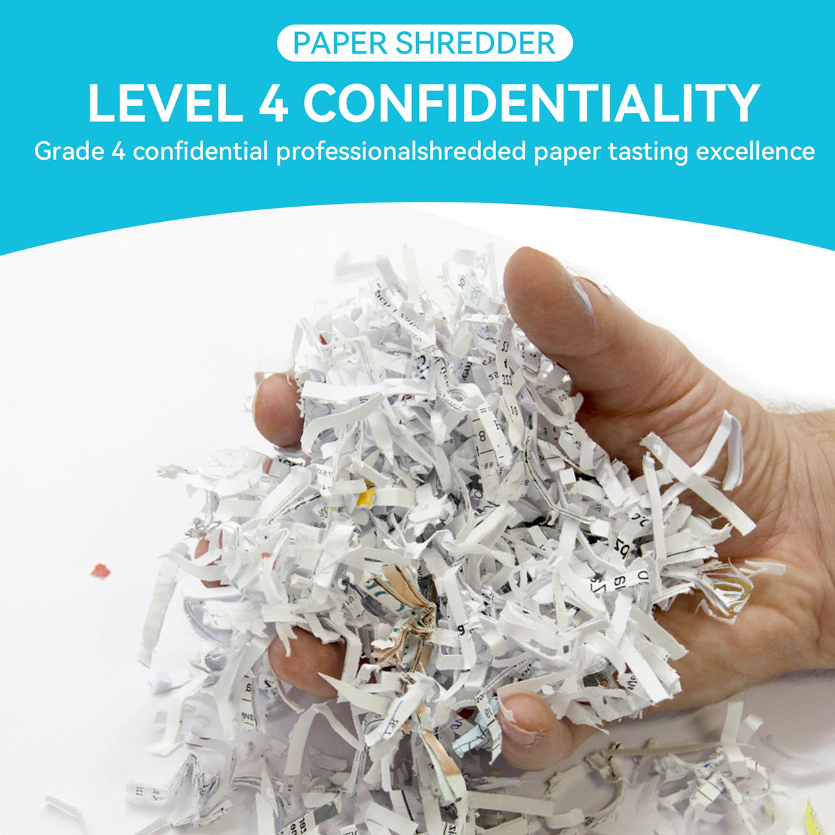 P-4 Cross Cut Paper Shredder for Home Office Security