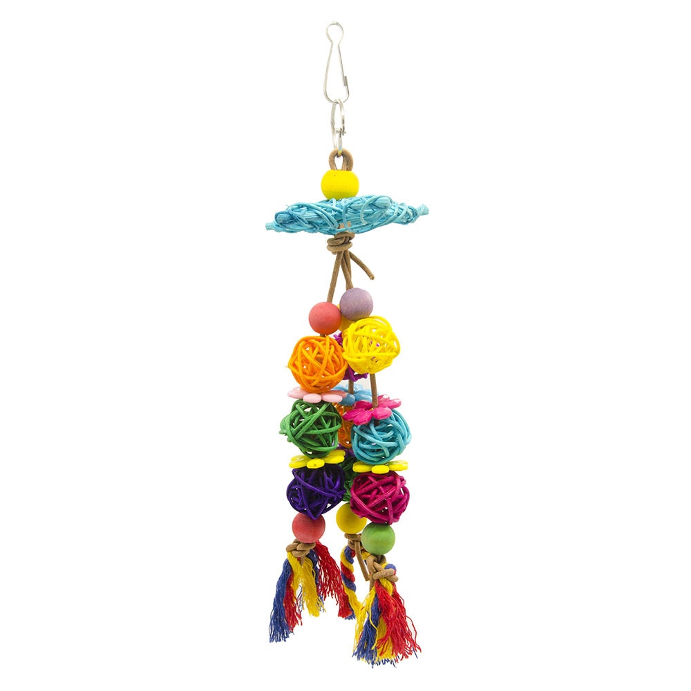Parrot Cage Toy for Active Climbing and Chewing Play
