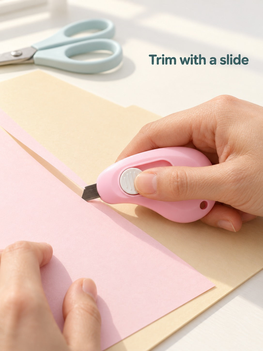 Cute Mini Retractable Utility Knife for Paper Crafts