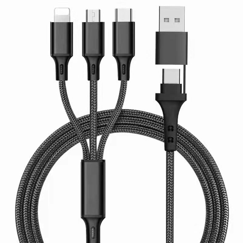 1.2 m 3-in-1 Charging Cable for Lightning, Micro-USB, USB-C