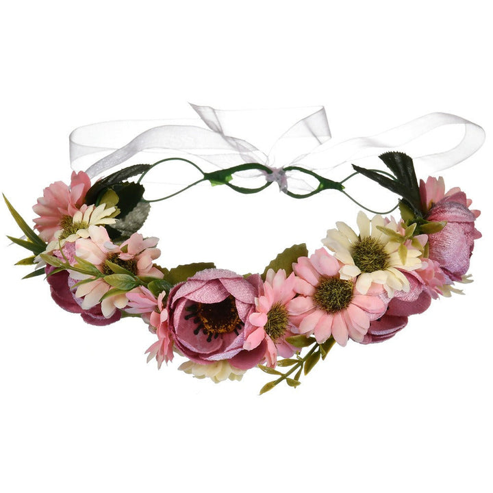 Pearl Velvet Flower Headband for Weddings & Photo Shoots