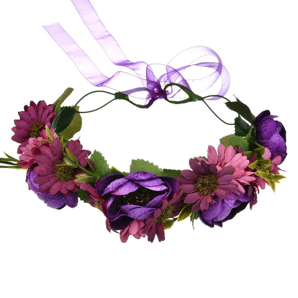 Pearl Velvet Flower Headband for Weddings & Photo Shoots