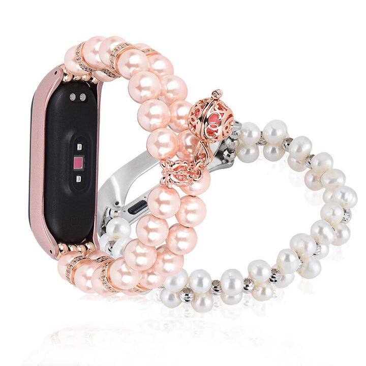 Pearl Wristband Strap for Mi Band 3 & 4 Jewelry Style