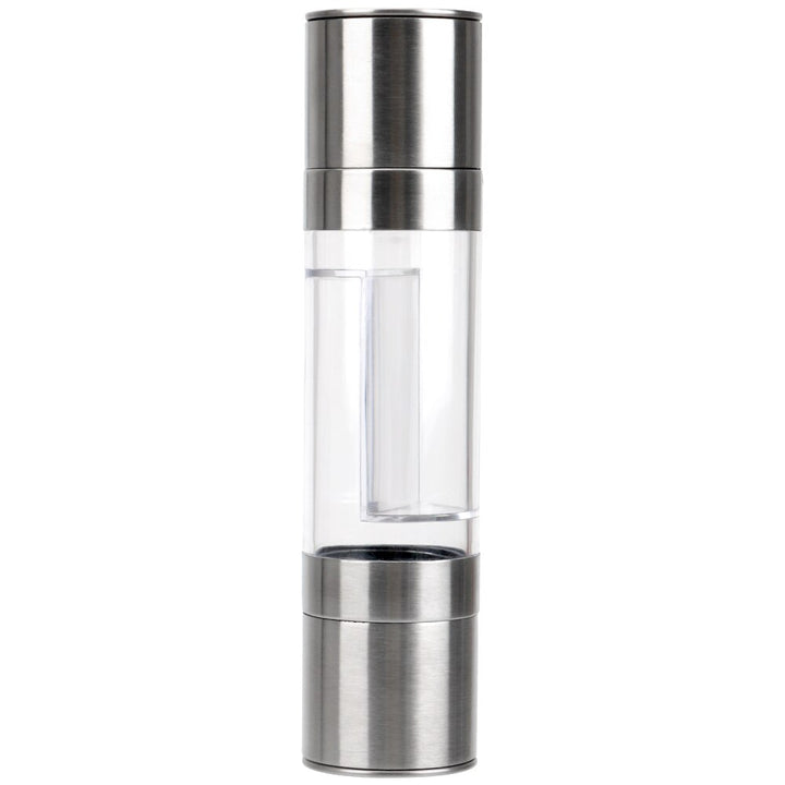Stainless Steel Salt and Pepper Grinder, 2-in-1 Manual Mill