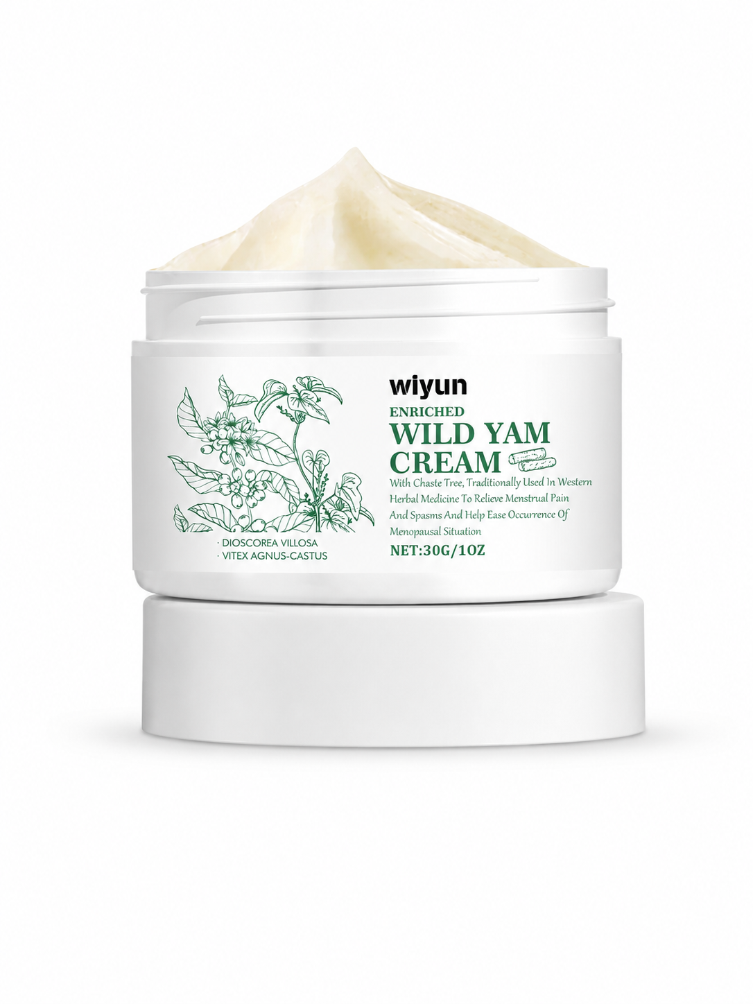 Wild Yam Period Relief Cream — Herbal Menstrual Cramp Comfort