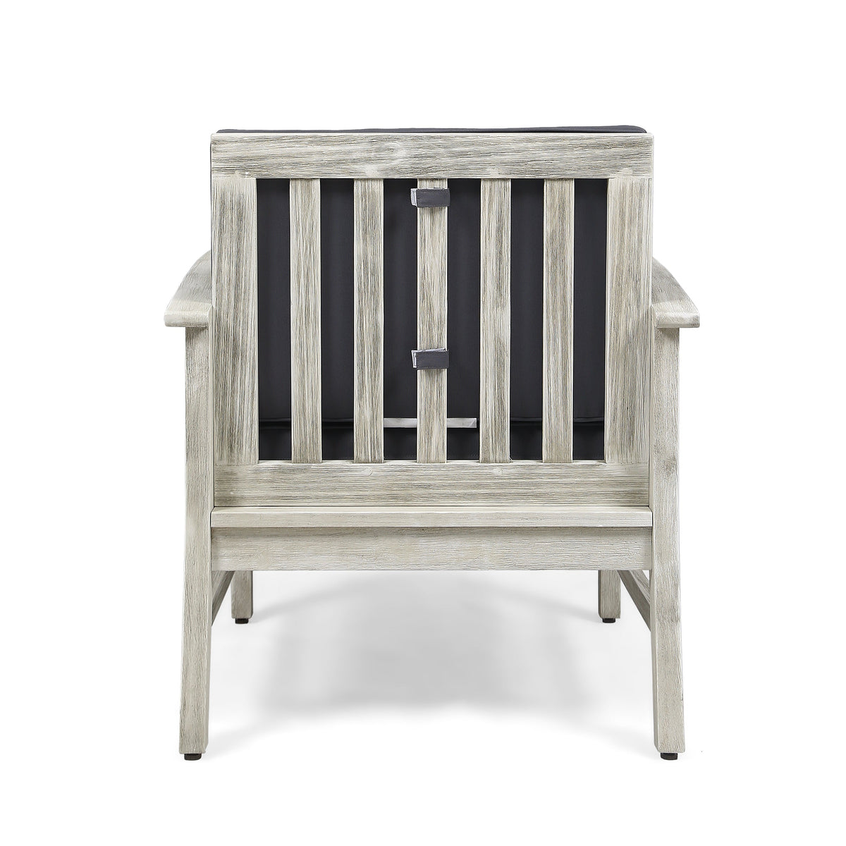 Light Grey Patio Lounge Chair with Deep Cushions