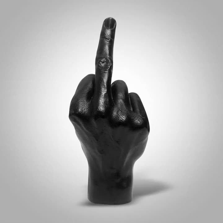 Middle Finger Statue for Edgy Statement Home Decor