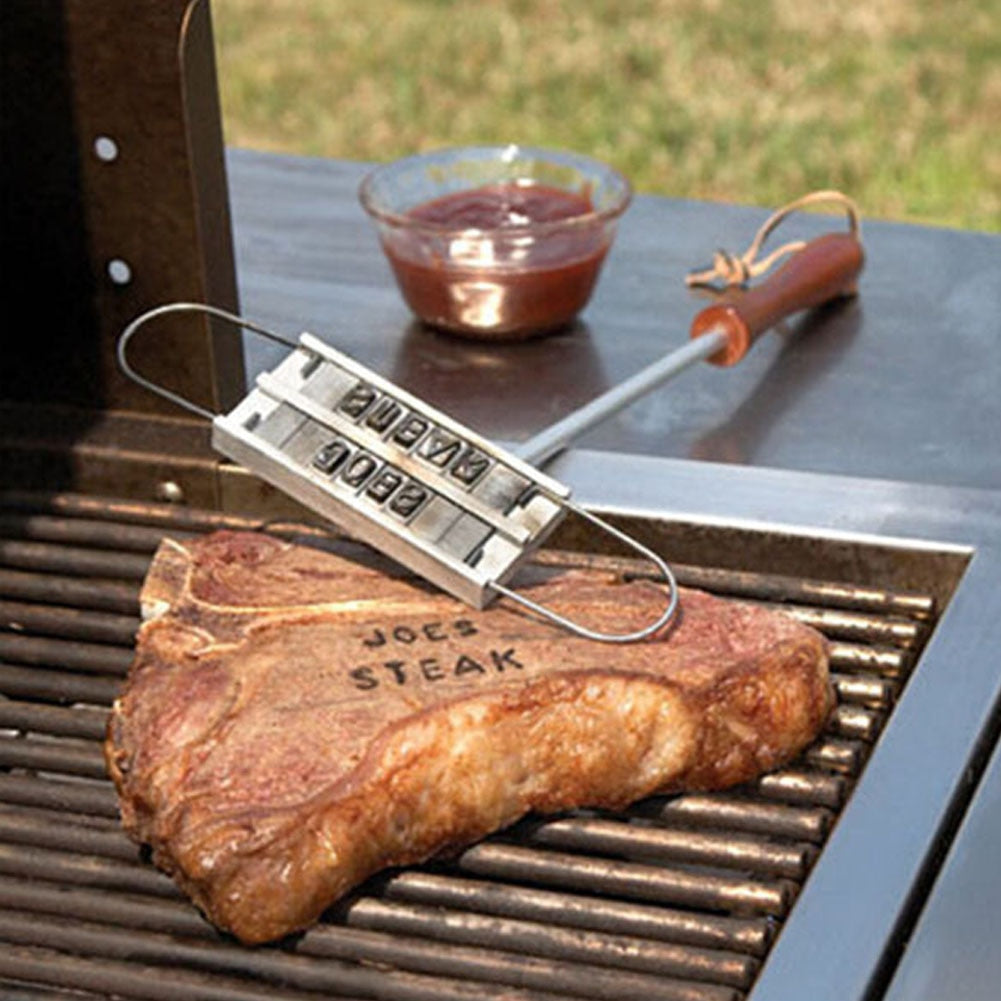 Changeable Letter BBQ Branding Iron for Custom Steaks