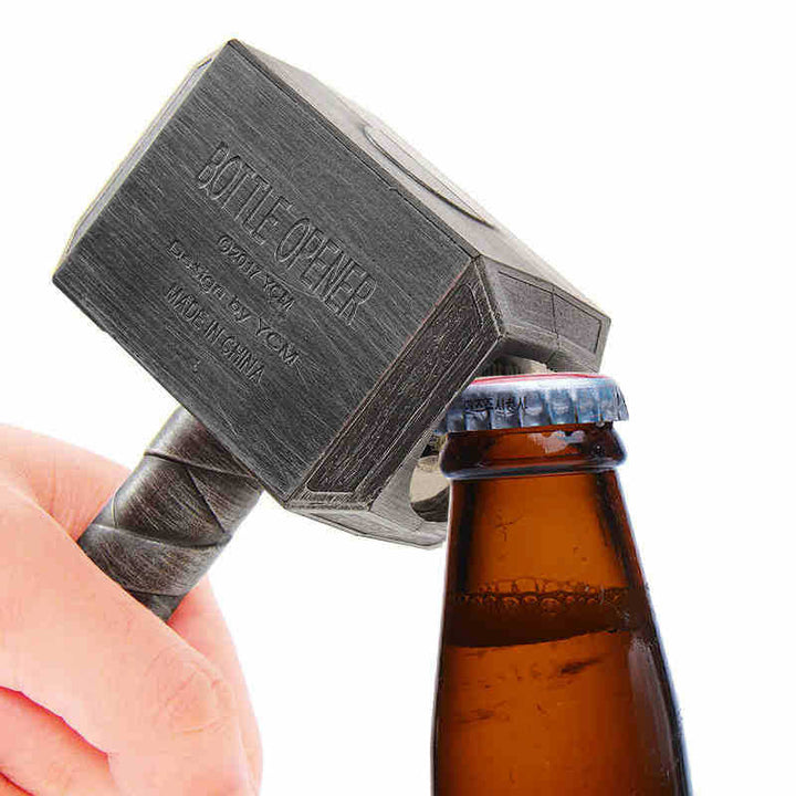 Thor Hammer Bottle Opener, Antique Metal Beer Cap Opener