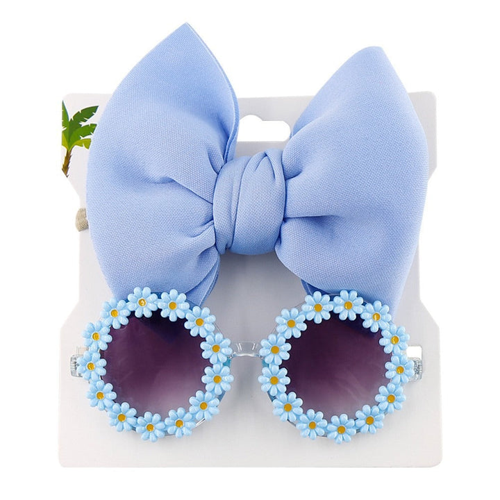 Girls' Sunglasses & Bow Headband Set | Sun-Ready Style