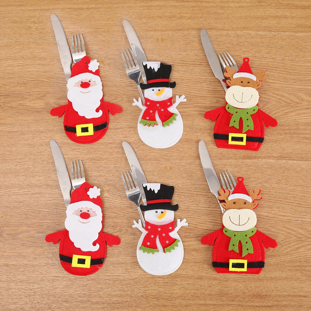 Christmas Cutlery Covers for Festive Table Settings