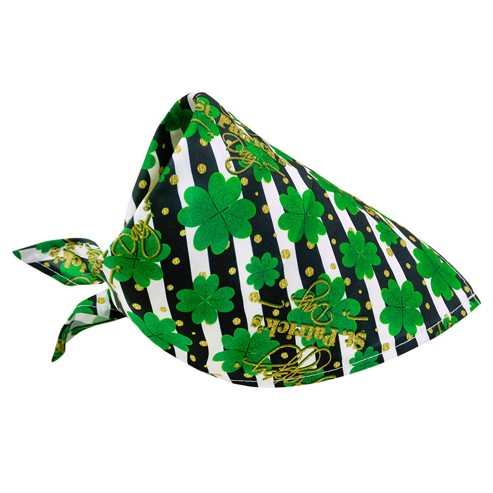 St. Patrick's Day Pet Scarf for Festive Holiday Photos