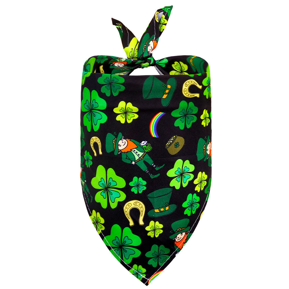 St. Patrick's Day Pet Scarf for Festive Holiday Photos