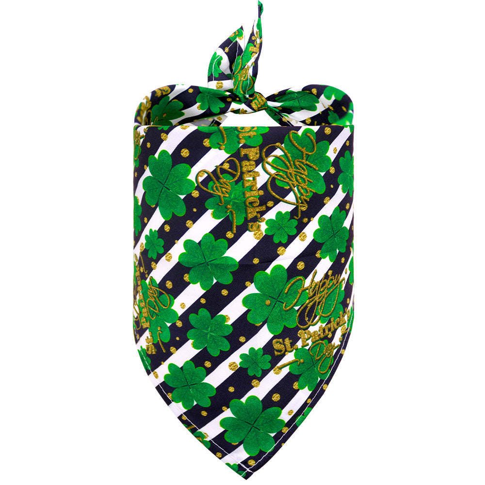 St. Patrick's Day Pet Scarf for Festive Holiday Photos