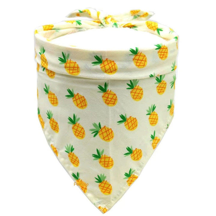 Cotton Pet Bandana Scarf for Playful Summer Style