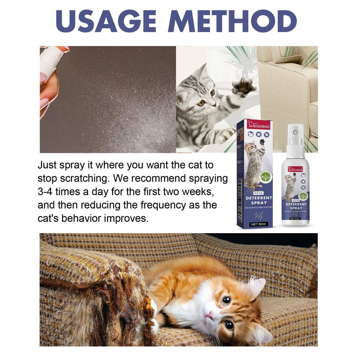 Pet Anti-Scratch Training Spray for Sofa Protection