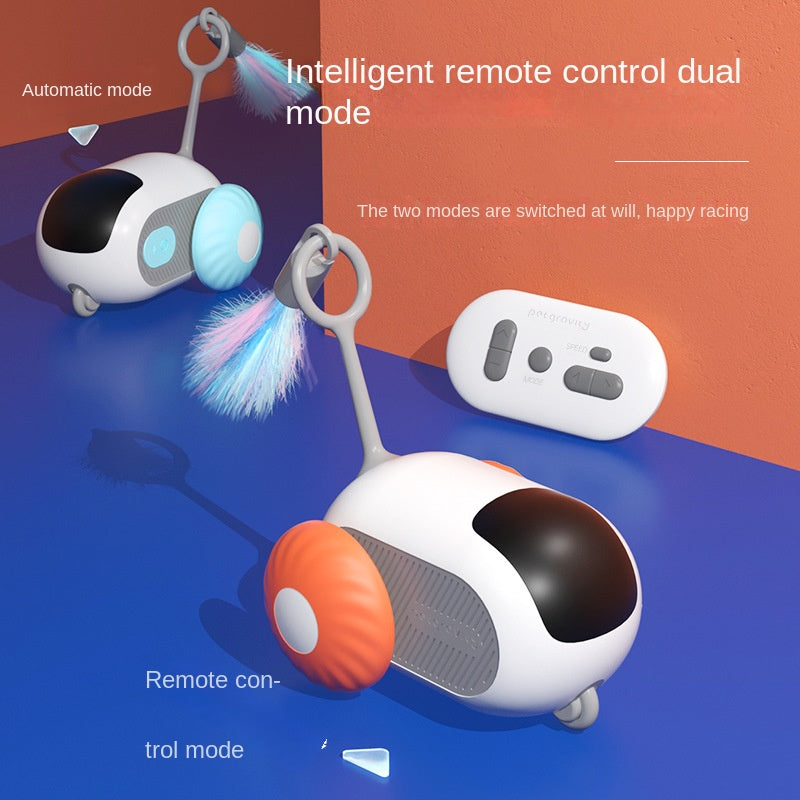 Interactive Cat Toy With Dual-Mode Indoor Exercise