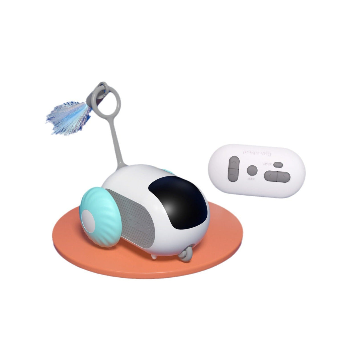 Interactive Cat Toy With Dual-Mode Indoor Exercise