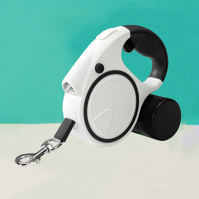 Retractable Pet Leash With Built-In Light for Walks