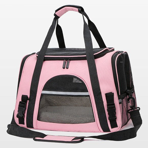 Pet Carrier Bag With Breathable Mesh Travel Windows