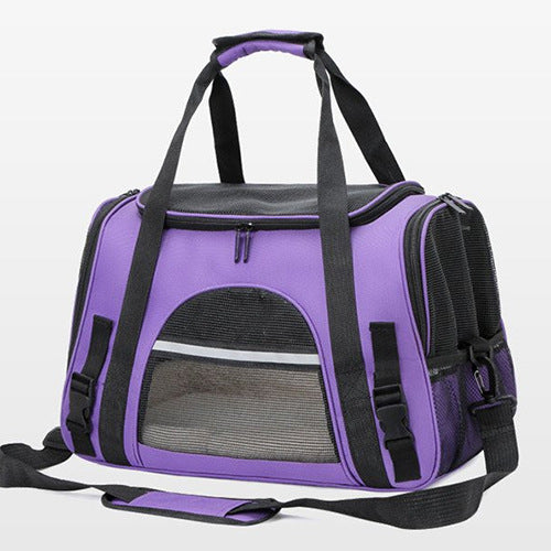 Pet Carrier Bag With Breathable Mesh Travel Windows