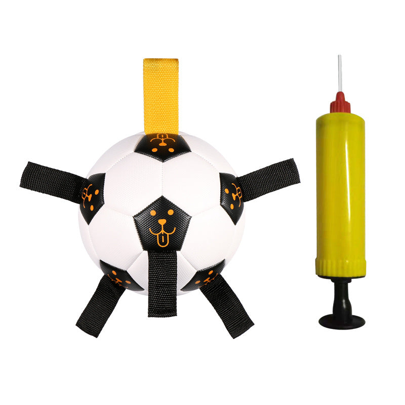 Interactive Dog Ball Toy for Fetch, Tug and Training