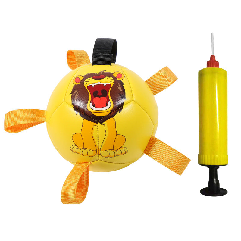 Interactive Dog Ball Toy for Fetch, Tug and Training