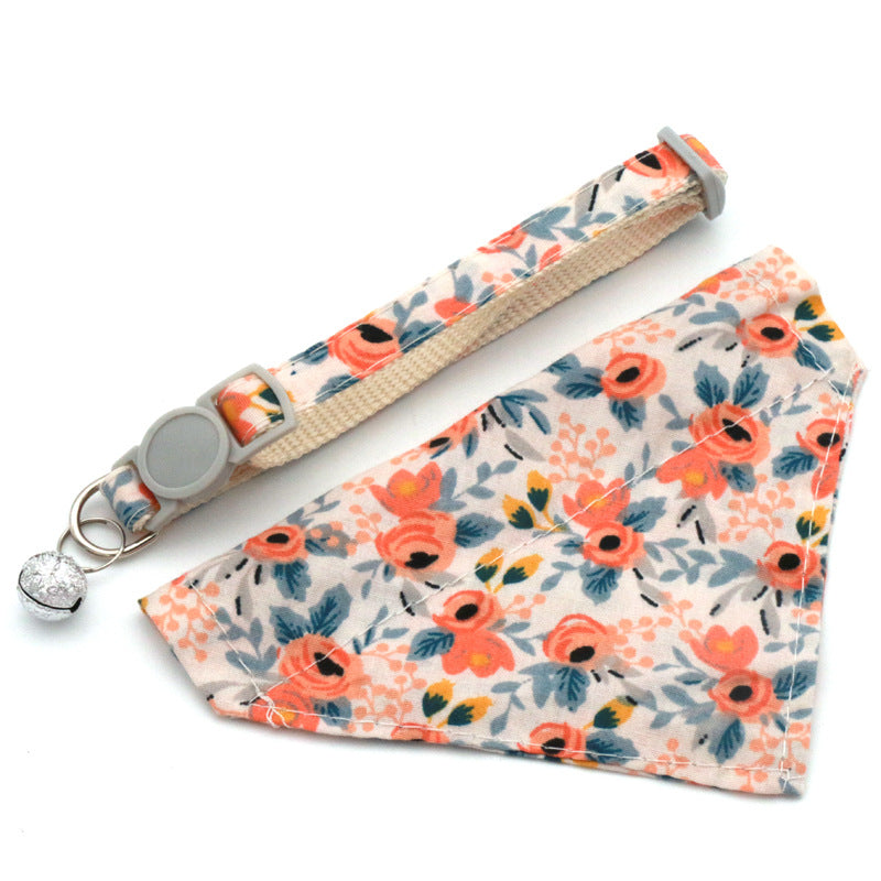 Pet Bandana Collar for Small Dogs & Cats | Floral Style