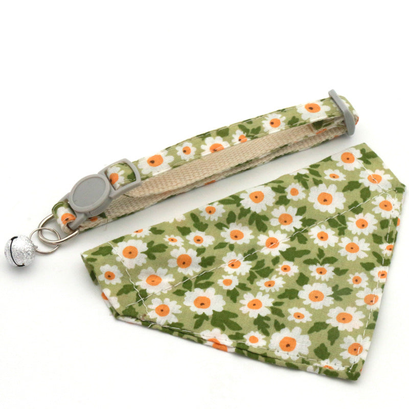 Pet Bandana Collar for Small Dogs & Cats | Floral Style