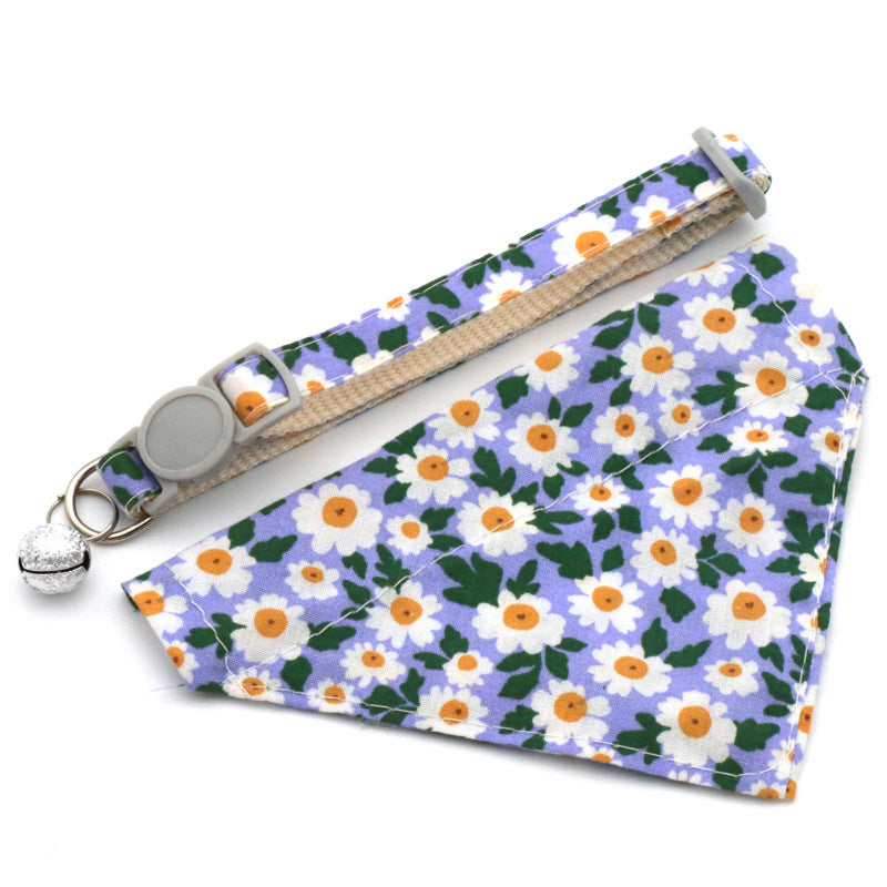 Pet Bandana Collar for Small Dogs & Cats | Floral Style