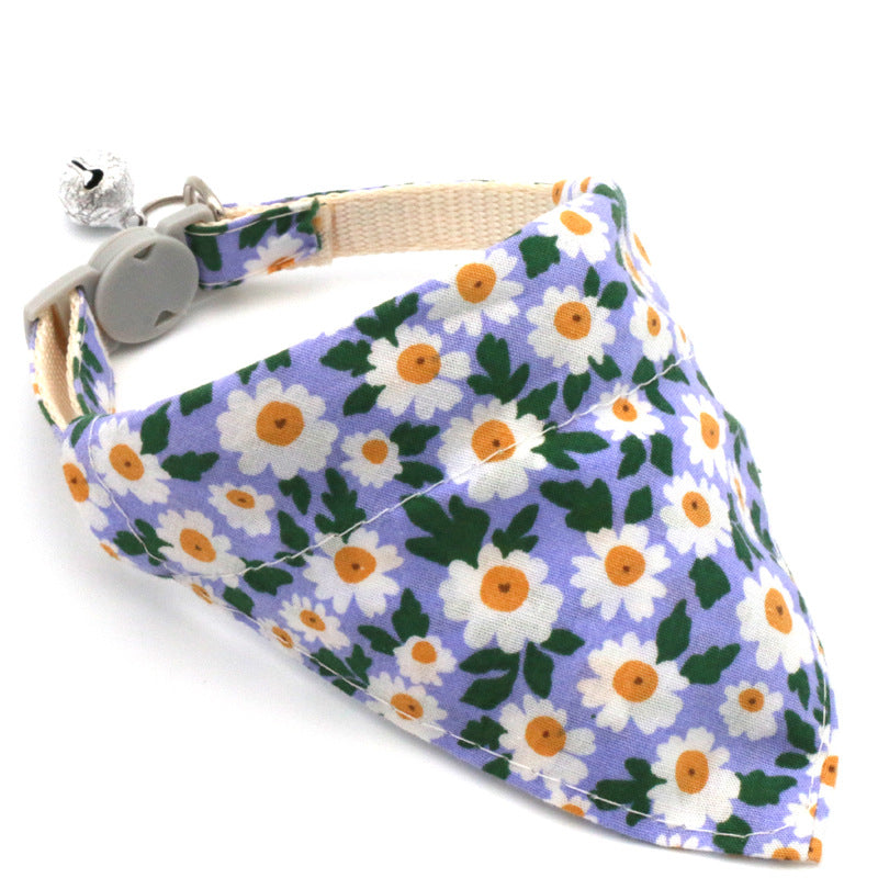 Pet Bandana Collar for Small Dogs & Cats | Floral Style