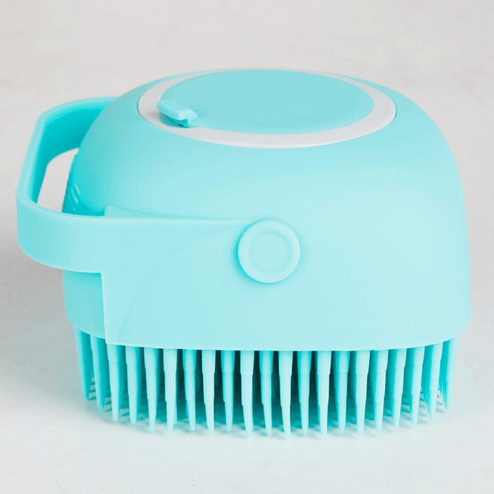 Pet Bath Brush for Gentle Lather & Loose-Fur Removal